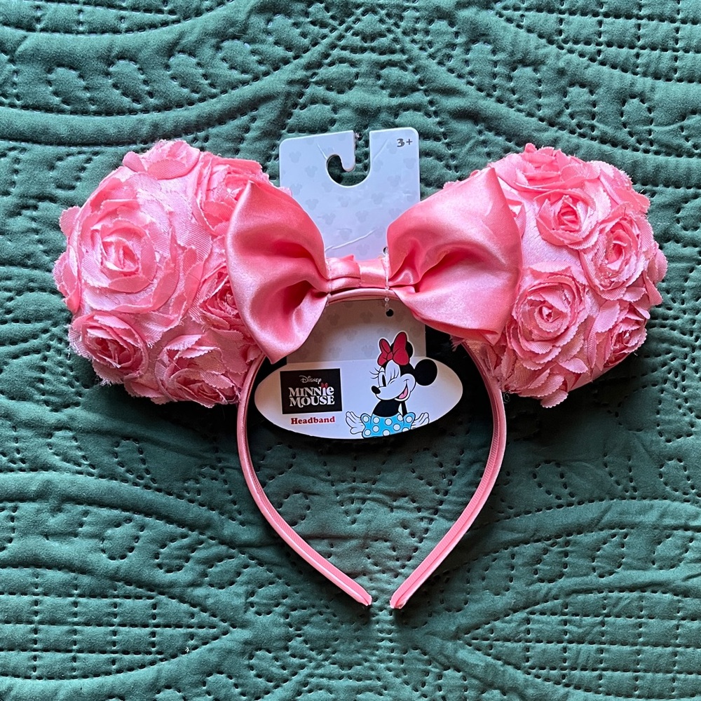 Disney Minnie Mouse Pink Rosette Ears Headband